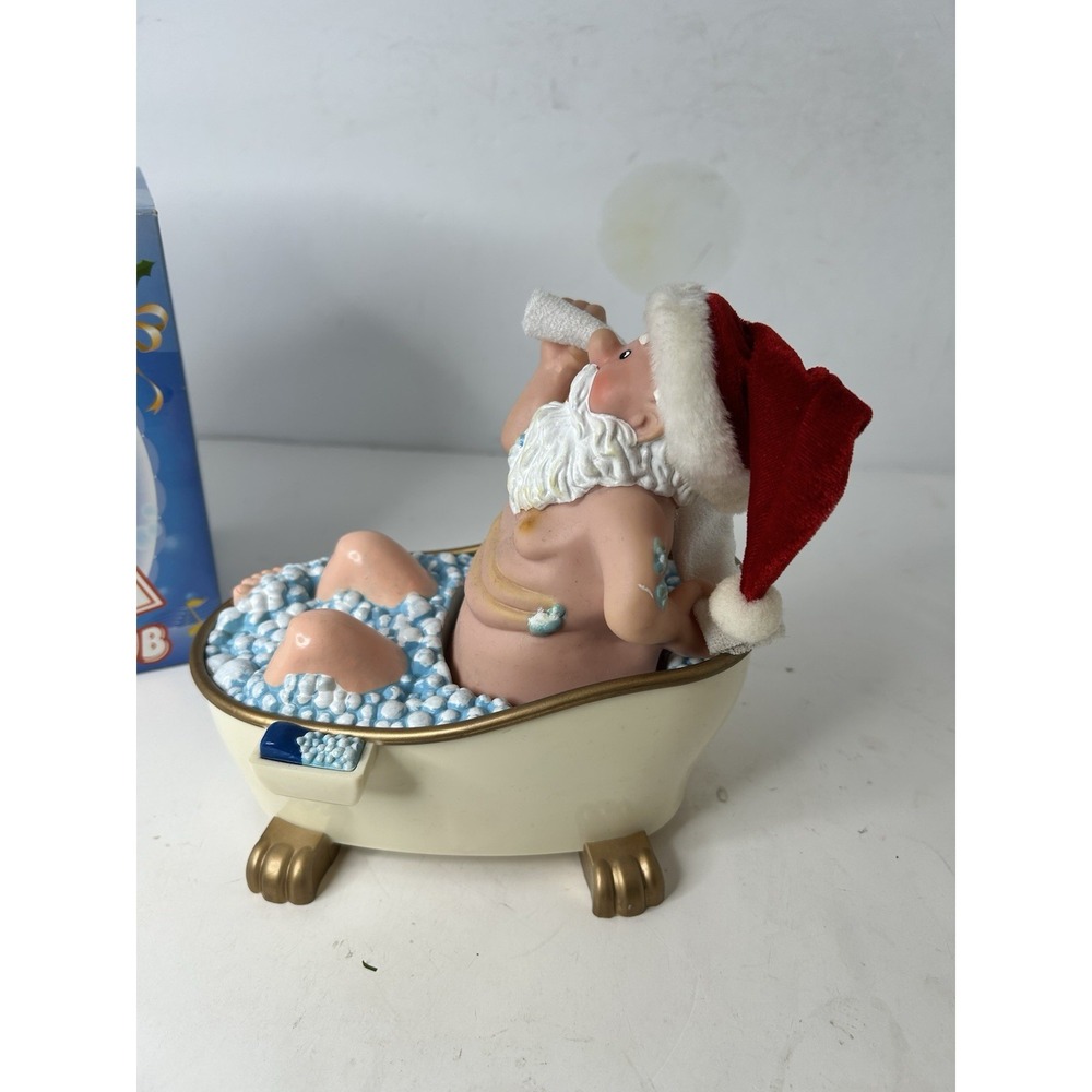 Singing Santa in the Bathtub Figure (with Box) - Picture 3 of 7